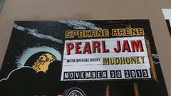 Title:  Pearl Jam & Spokane, WA 2013  Artist:  Faile  Edition:  xx/100, signed and numbered artist edition.  Type:  Screen Print  Size: 18" x 24"  Location:  Spokane, Washington 2013  Venue:  Spokane Arena  Notes:  Print is stored flat in very good condition.  8-color screen print poster.