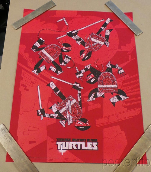 Teenage Mutant Ninja Turtles xx/175 Andrew Kolb Screen Print Poster Mondo