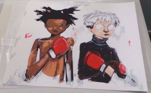 Hebru Brantley No More Public Battles, Just Private Wars Print