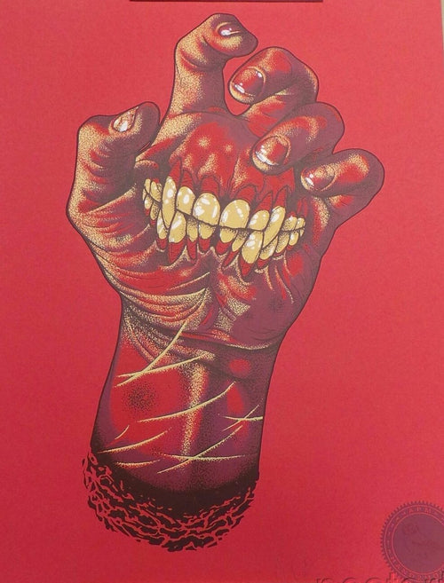 John Baizley Hand2Mouth Screenprint Poster Red Hot Edition Baroness