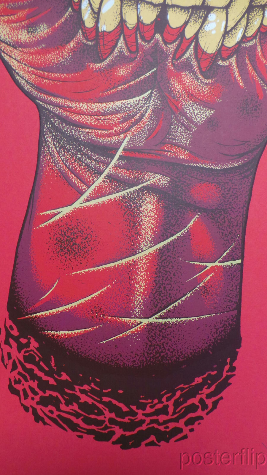 John Baizley Hand2Mouth Screenprint Poster Red Hot Edition Baroness