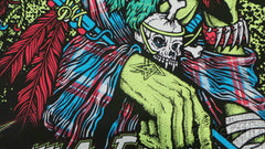 Title: Pearl Jam (Tulsa OK, Glow-in-the-Dark Variant) Artist: Ames Bros Edition: Released in 2014 and printed with glow in the dark ink, signed by the artist. Type: Screen Print Size: 20" x 26" Location: Tulsa, OK October 8th, 2014 Venue: Bok Center Notes: Print is stored flat in very good condition. Following purchase, print will be rolled in kraft paper and shipped in a sturdy cardboard tube which is padded on both ends with bubble wrap.