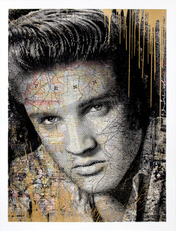 Title:  Tribute to Elvis Presley - King Of Rock (GOLD EDITION 2017)  Artist:  Mr. Brainwash  Edition:  Signed and numbered in a limited edition of only 50 total.  Type:  Screen print  Size:  38" x 50"