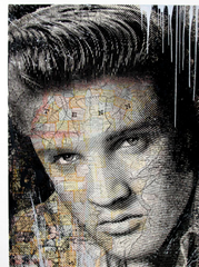 Title: Tribute to Elvis Presley - King Of Rock (SILVER EDITION 2017)  Artist:  Mr. Brainwash  Edition: Signed and numbered in a limited edition of only 50 total.  Type:  Screen print poster  Size:  38" x 50"  Notes:  This print is in mint condition and has been stored flat.