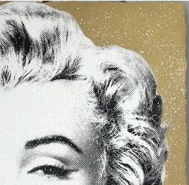 Mr. Brainwash Diamond Girl Gold Background Edition ##/90 S/Ned Screenprint Poste