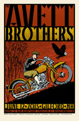 The Avett Brothers – Gilford, NH 2015  Limited Edition of 225, Signed and Numbered by the artist, Chuck Sperry  Bank of New Hampshire Pavilion At Meadowbrook.  6-color Screen Print.  Ready To Ship!