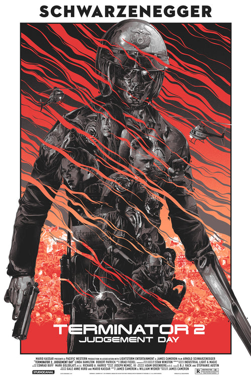 Gabz - Terminator 2: Judgment Day Screen print - Paper Variant Edition - 2015 xx/175