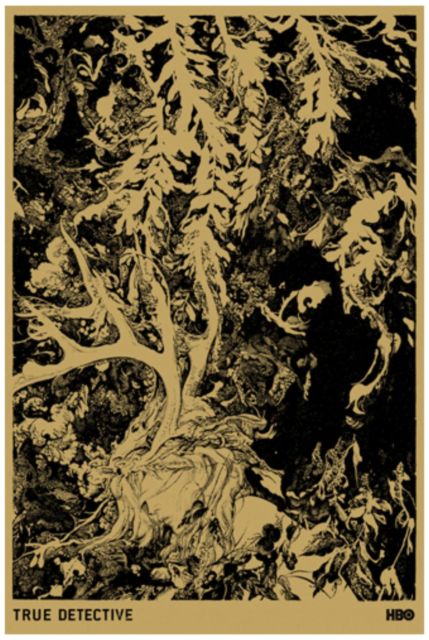 Title:  “True Detective”  Poster artist:  Vania Zouravliov Edition:  170 Type:  Screen Print Size:  24" x 36" Location: Venue:  Notes:  Printed by Monolith Press.  *slight blemish on bottom right corner and middle of poster. See photos for reference.*